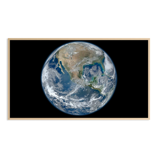 view of earth from space Samsung Frame TV Art